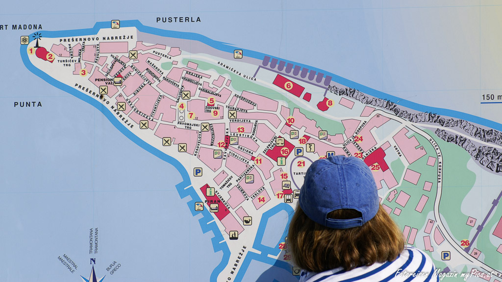 Piran Stadtplan